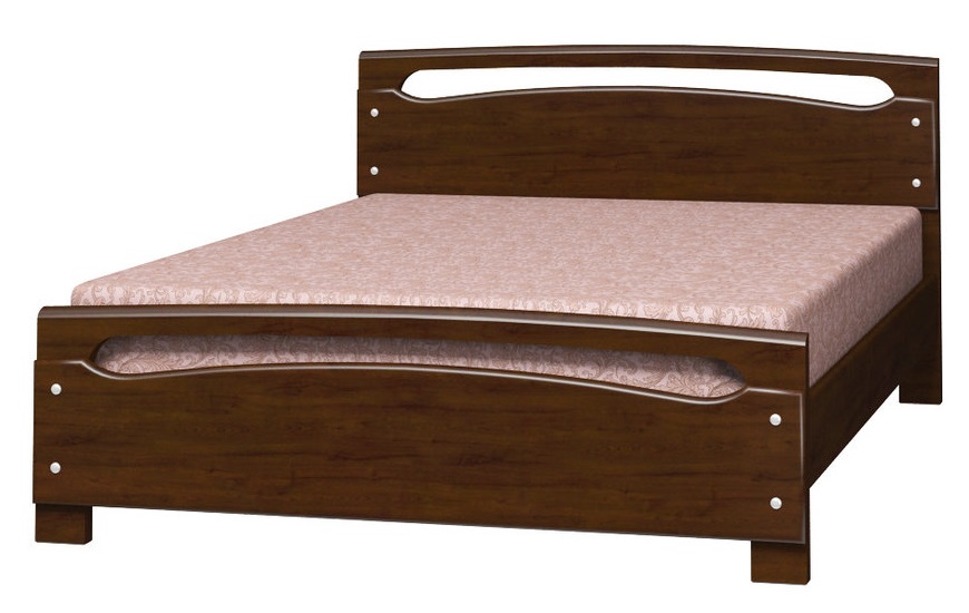 Фото Кровать двуспальная Камелия-2 (СМ 160х200) без основания с универсальными царгами от производителя Браво-мебель в Симферополе по цене 17 950 ₽