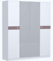 Шкаф для одежды Саманта СМ11А (дуб седан, дуб седан-кремовый,(Заречье)) в Симферополе от производителя в интернет магазине Планета Комфорта Шкаф для одежды Саманта СМ11А (дуб седан, дуб седан-кремовый,(Заречье)) в Симферополе от производителя