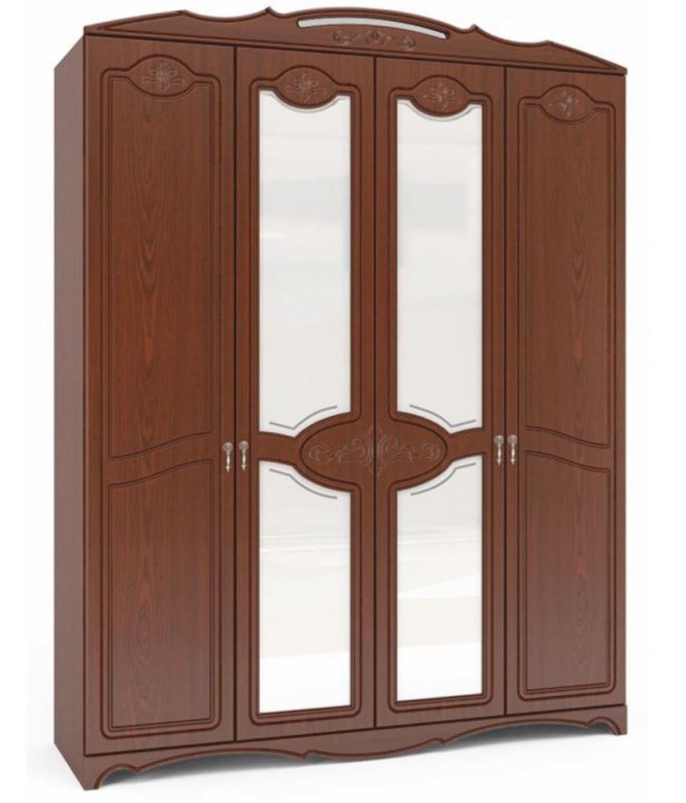 Фото Шкаф Лотос ШР-4 (178) четырехдверный от производителя Браво-мебель в Симферополе по цене 35&nbsp;360 ₽