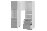 Кухня Бронкс пенал П-63 (белый, бетон,(Леко)) в #REGION_NAME_DECLINE_PP# от производителя 