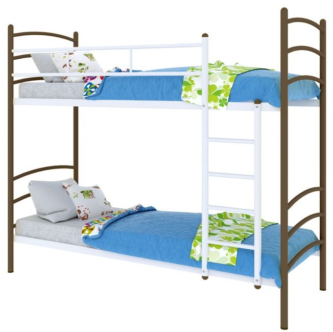 Фото Кровать двухъярусная Милана Duo (СМ 80х190) трубка металл от производителя Милсон в Симферополе по цене 16 360 ₽