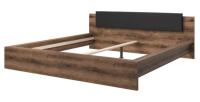 Кровать двуспальная Indira typ 32 (СМ 180х200) без основания ( 180х200 , ЛДСП/стекло , дуб monastery-черный , без подъемного мех. , без ящиков , без матраса (Helvetia) ) в Симферополе от производителя в интернет магазине Планета Комфорта Кровать двуспальная Indira typ 32 (СМ 180х200) без основания ( 180х200 , ЛДСП/стекло , дуб monastery-черный , без подъемного мех. , без ящиков , без матраса (Helvetia) ) в Симферополе от производителя