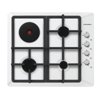 Варочная поверхность комбинированная 4-х комф. MEHE 64 97 (590х520) (Материал Металл , цвет белый) в Симферополе от производителя в интернет магазине Планета Комфорта Варочная поверхность комбинированная 4-х комф. MEHE 64 97 (590х520) (Материал Металл , цвет белый) в Симферополе от производителя