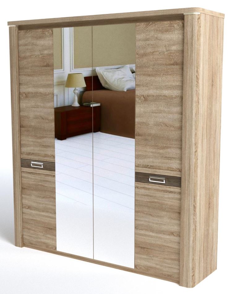 Фото Шкаф Магнолия (205) четырехдверный от производителя СБК в Симферополе по цене 43&nbsp;150 ₽