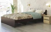 Кровать двуспальная К-12 (СМ 140х200) комплектуется настилом ( 140х200 , ЛДСП , венге , без подъемного мех. , без ящиков , без матраса (Ромис) ) в Симферополе от производителя 