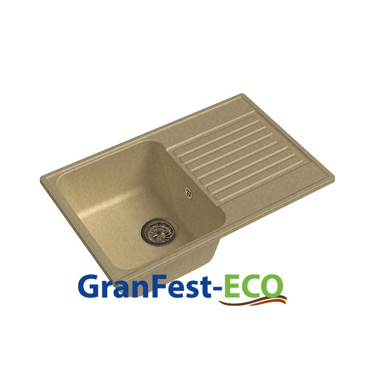 Фото Мойка Granfest eco-78 (ГР 740х480хh200) (шир.ящ.min 720) без сифона от производителя Granfest в Симферополе по цене 3 650 ₽