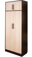 Шкаф Диана-4 №3 (80) двухдверный  (венге, дуб молочный,(Росток)) в Симферополе от производителя 