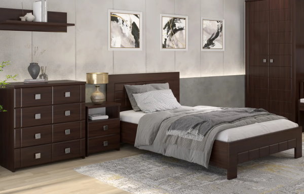 Фото Кровать двуспальная Изабель ИЗ-712К (СМ 160х200) без основания от производителя Компасс в Симферополе по цене 20&nbsp;320 ₽