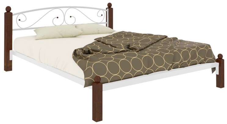 Фото Кровать двуспальная Вероника Lux (СМ 140х200) трубка металл от производителя Милсон в Симферополе по цене 18 450 ₽