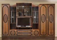 Стенка Эдвард-7 вар.№4 ЛМДФ (орех донской, орех донской,(Диал)) в Симферополе от производителя 