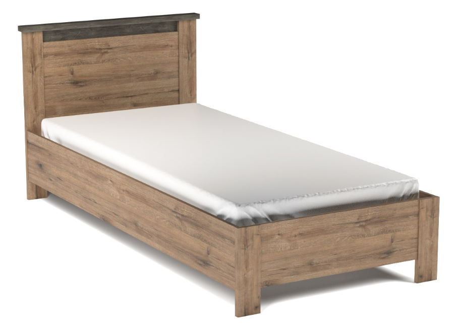 Фото Кровать односпальная Денвер (СМ 90х200) без основания от производителя СБК в Симферополе по цене 10&nbsp;560 ₽