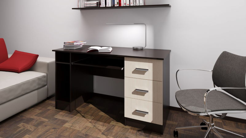 Фото Стол компьютерный ПКС-4 (1,4) от производителя ПАМИР в Симферополе по цене 6&nbsp;940 ₽