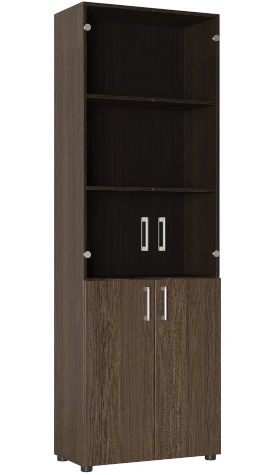 Фото Шкаф со стеклом Офис ОФ-303К от производителя Компасс в Симферополе по цене 16&nbsp;360 ₽