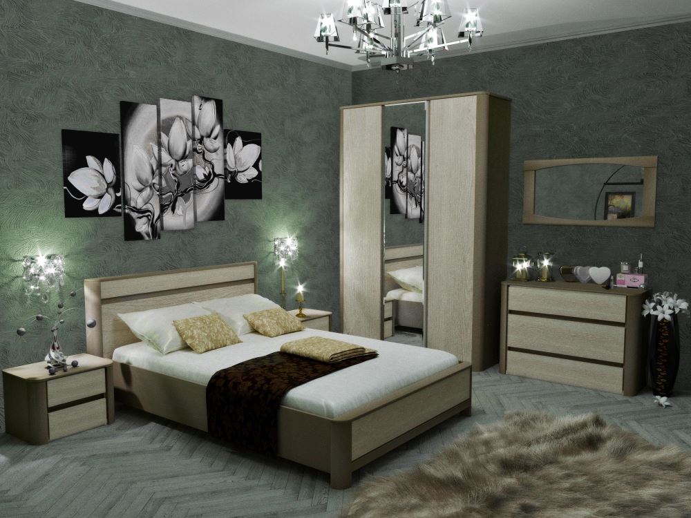 Фото Кровать двуспальная Лацио NEW (СМ 140х200) без основания от производителя СБК в Симферополе по цене 16 640 ₽