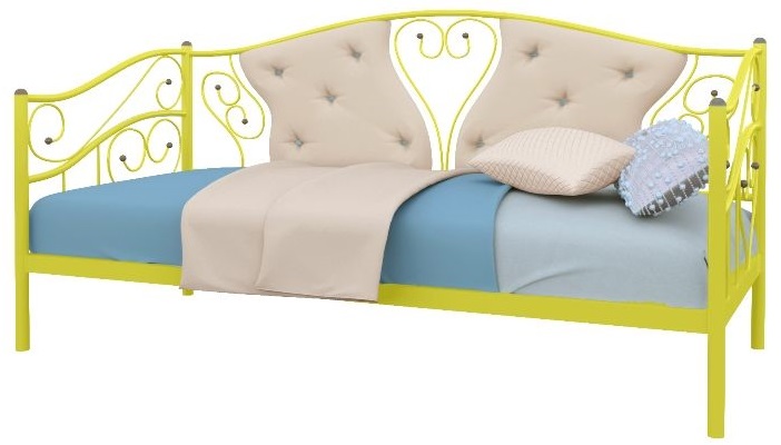 Фото Кровать-тахта односпальная Юлия (СМ 90х190) трубка металл от производителя Милсон в Симферополе по цене 17 520 ₽