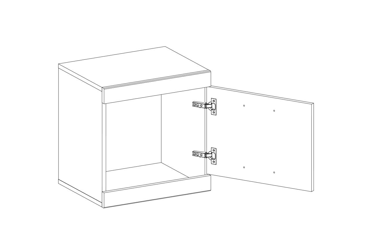 Фото Тумба 1D Оскар (Oskar) от производителя Анрэкс в Симферополе по цене 3 600 ₽