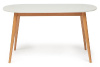 Стол обеденный Макс (Мах) (№4 массив дерева, мдф-белый,  натуральный бук (Tetchair) )