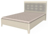 Кровать двуспальная Камелия КР-2072 (СМ 140х200) с ламельным основанием ( 140х200 , ЛДСП/МДФ , дуб беленый , без подъемного мех. , без ящиков , без матраса (Лером) )